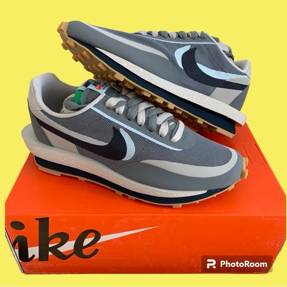 Nike LD Waffle sacai CLOT Kiss of Death 2 Cool Grey - Picture 1 of 1
